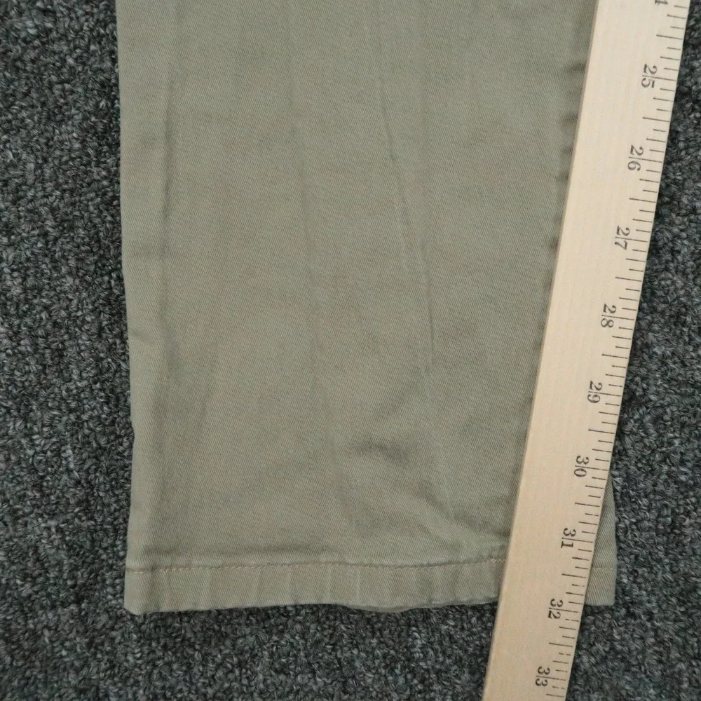 Rhone Pants Mens 36x32 Green Gray Everyday Twill 5 Pocket Straight Zip